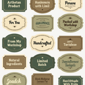 Labels & Tags - Stickers Sheet v9